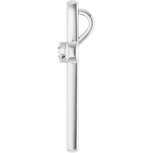 Platinum  3.75 mm Round Pendant Mounting – image 5