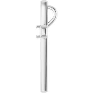 Platinum  3.75 mm Round Pendant Mounting – image 6