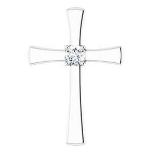 Continuum Sterling Silver  4.4 mm Round Pendant Mounting