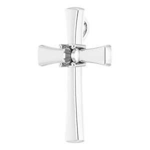 14K White Gold  5.2 mm Round Pendant Mounting – image 4