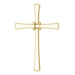 14K Yellow Gold  2.25 mm Square Pendant Mounting – image 2