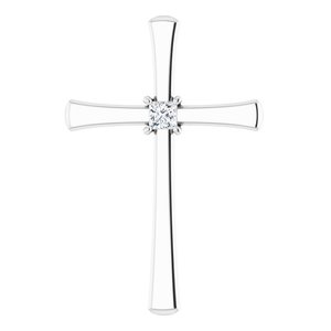 Platinum  2.25 mm Square Pendant Mounting