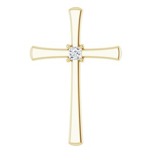 14K Yellow Gold  2.25 mm Square Pendant Mounting