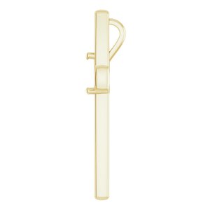 18K Yellow Gold  7x5 mm Pear Pendant Mounting – image 6