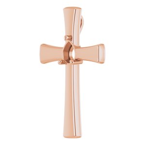 10K Rose Gold  8x6 mm Pear Pendant Mounting – image 4