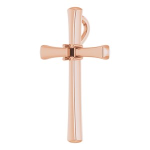 10K Rose Gold  2 mm Square Pendant Mounting – image 4
