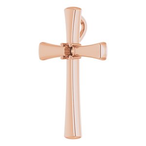 10K Rose Gold  3.2 mm Round Pendant Mounting – image 4