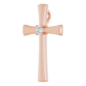 10K Rose Gold  3.2 mm Round Pendant Mounting – image 3