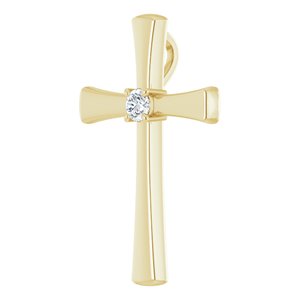 10K Yellow Gold  3.2 mm Round Pendant Mounting – image 3
