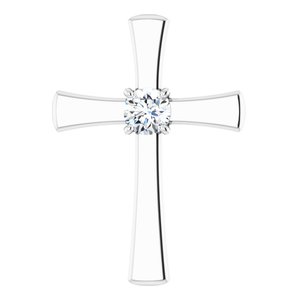 Sterling Silver  5.2 mm Round Pendant Mounting