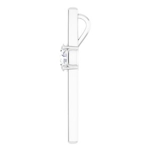Platinum  7x5 mm Oval Pendant Mounting – image 5