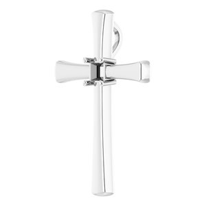 10K White Gold  3 mm Square Pendant Mounting – image 4