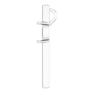 Sterling Silver  8 mm Square Pendant Mounting – image 6