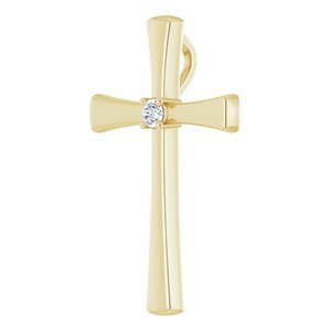 14K Yellow Gold  2.5 mm Round Pendant Mounting – image 3