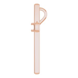 10K Rose Gold  3.2 mm Round Pendant Mounting – image 6