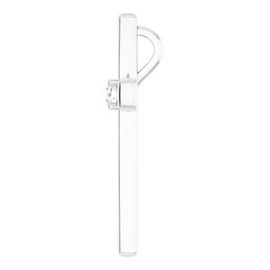 14K White Gold  3.2 mm Round Pendant Mounting – image 5