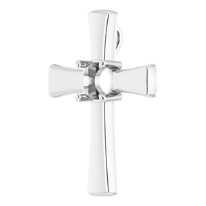 Sterling Silver  8 mm Round Pendant Mounting – image 4