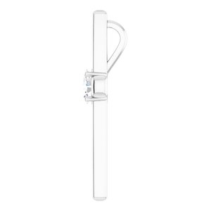 14K White Gold  5x3 mm Oval Pendant Mounting – image 5