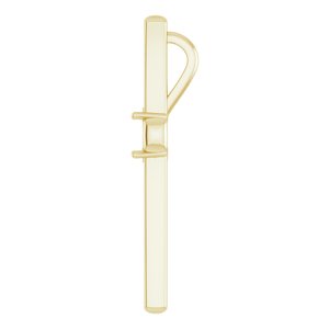 18K Yellow Gold  5x3 mm Oval Pendant Mounting – image 6