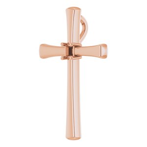 14K Rose Gold  2.25 mm Square Pendant Mounting – image 4