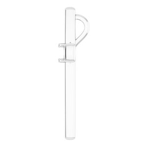 18K White Gold  4.1 mm Round Pendant Mounting – image 6
