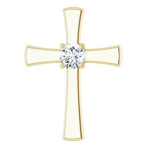 14K Yellow Gold  6 mm Round Pendant Mounting