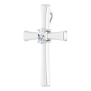 Continuum Sterling Silver  6x4 mm Oval Pendant Mounting – image 3