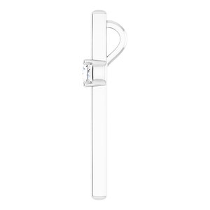 14K White Gold  2.75 mm Square Pendant Mounting – image 5