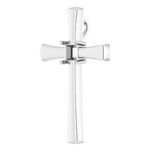 14K X1 White Gold  3.75 mm Square Pendant Mounting – image 4