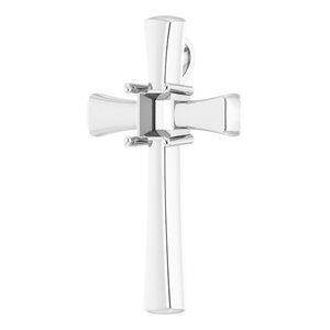 Platinum  5.5 mm Square Pendant Mounting – image 4