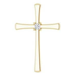 18K Yellow Gold  2 mm Square Pendant Mounting