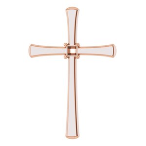 18K Rose Gold  2 mm Square Pendant Mounting – image 2