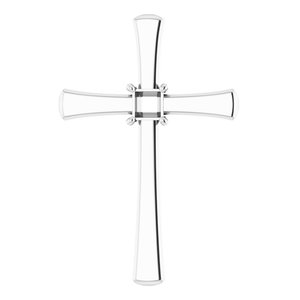 Platinum  3 mm Square Pendant Mounting – image 2