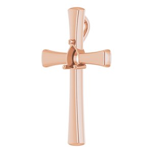10K Rose Gold  6x4 mm Pear Pendant Mounting – image 4