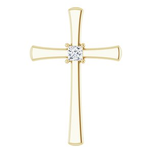 18K Yellow Gold  2.75 mm Square Pendant Mounting