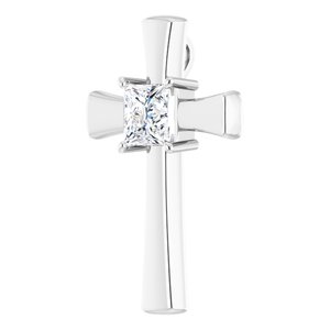 Continuum Sterling Silver  8 mm Square Pendant Mounting – image 3