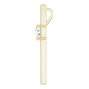 14K Yellow Gold  9x7 mm Oval Pendant Mounting – image 5