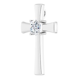 Sterling Silver  8 mm Cushion Pendant Mounting – image 3