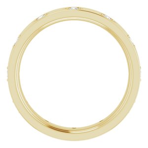14K Yellow 1/5 CTW Natural Diamond Eternity Band Size 5