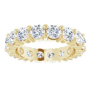 10K Yellow Gold 2 3/8 CTW Natural Diamond Eternity Band Size 4