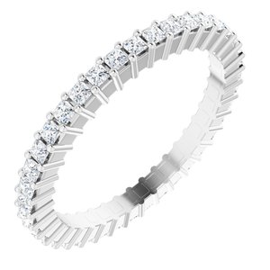 14K White Gold 3/8 CTW Lab-Grown Diamond Eternity Band Size 4