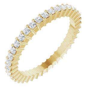 10K Yellow Gold 1/2 CTW Lab-Grown Diamond Eternity Band Size 4