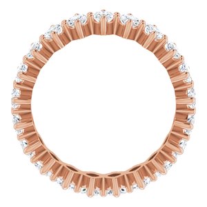 14K Rose Gold 2 3/4 CTW Natural Diamond Eternity Band Size 4