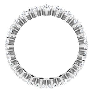 14K White Gold 2 3/4 CTW Lab-Grown Diamond Eternity Band Size 4