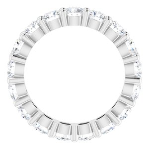 14K White Gold 2 CTW Lab-Grown Diamond Eternity Band Size 4