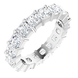 14K White Gold 2 7/8 CTW Lab-Grown Diamond Eternity Band Size 4