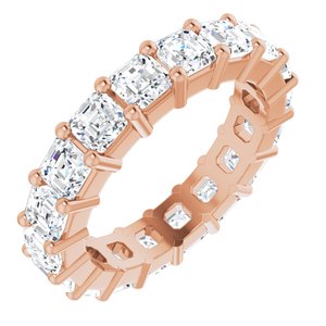 14K Rose Gold 2 7/8 CTW Lab-Grown Diamond Eternity Band Size 4