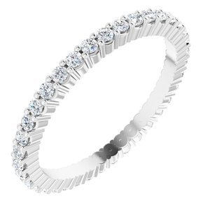 Platinum 1/3 CTW Lab-Grown Diamond Eternity Band Size 4