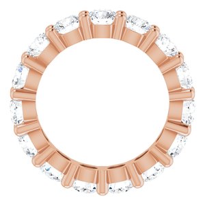 10K Rose Gold 3 5/8 CTW Natural Diamond Eternity Band Size 4