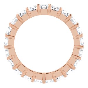 14K Rose Gold 2 1/8 CTW Lab-Grown Diamond Eternity Band Size 4
